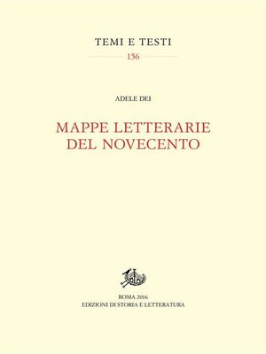 cover image of Mappe letterarie del Novecento